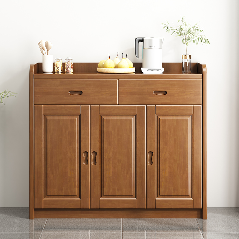 青木川 简约现代实木鞋柜家用进门口入户小户型两门三门四门阳台户外白色灰色大容量多层收纳储物柜鞋架高清大图