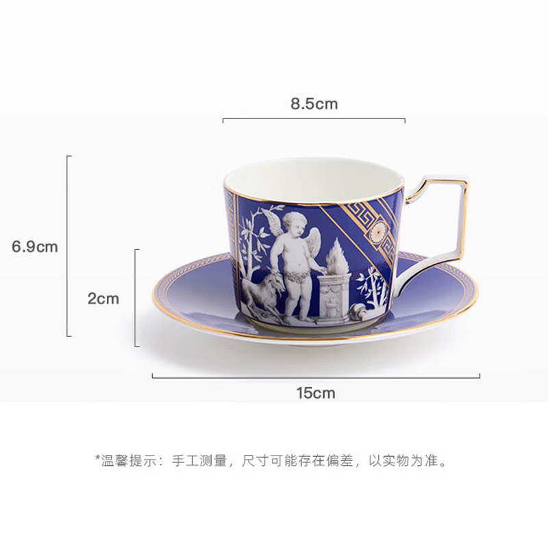 WEDGWOOD杯碟礼盒210ml*2文艺复兴1076487/88/89(颜色随机)高清大图