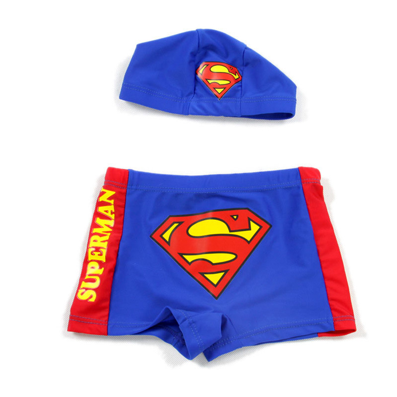 可爱儿童泳裤分体游泳裤帽小孩游泳衣男童泳装游泳平角泳裤