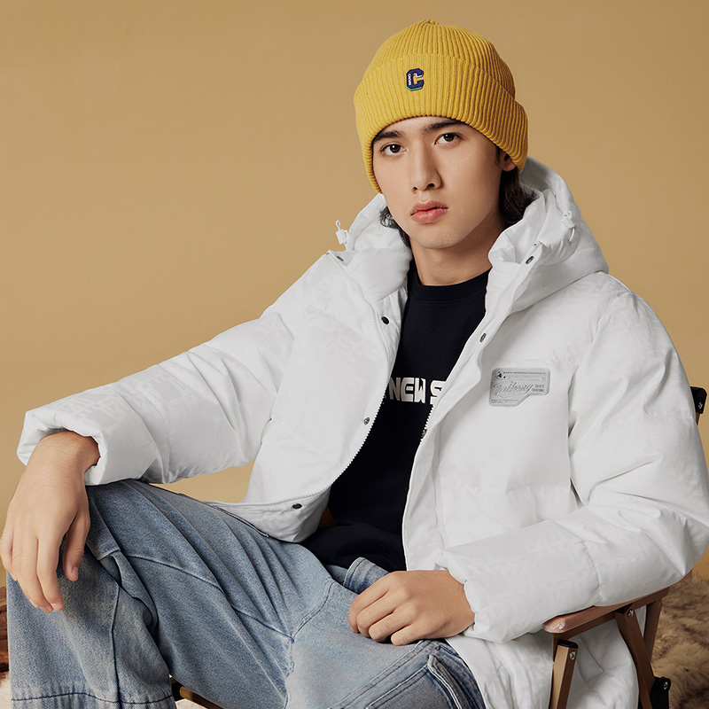 361°羽绒服男冬季男士加厚保暖连帽短羽绒服宽松休闲运动外套高清大图