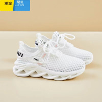 聚范男鞋夏季镂空大网眼透气网鞋厚底增高户外运动网面凉鞋