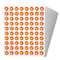 卡通可爱贴纸装饰贴画奖励表扬贴 小红花款4000枚50张