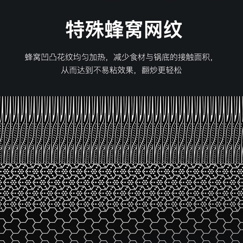康巴赫(KBH) 第三代煎锅316L不锈钢平底锅蜂窝不粘锅煎盘煎蛋煎牛排电磁炉燃气通用锅 26cm高清大图