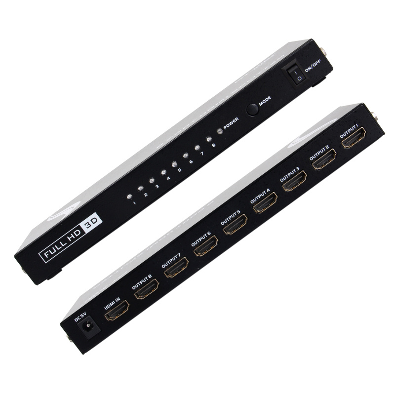 迈拓维矩MT-SP108M hdmi分配器1进8出3D高清4K音视频一分八分支频器高清大图