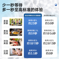 安吉尔净水器家用2.56升/分钟哪吒pro2500S大通量直饮 RO反渗透全屋净水两件套(净水器+前置)