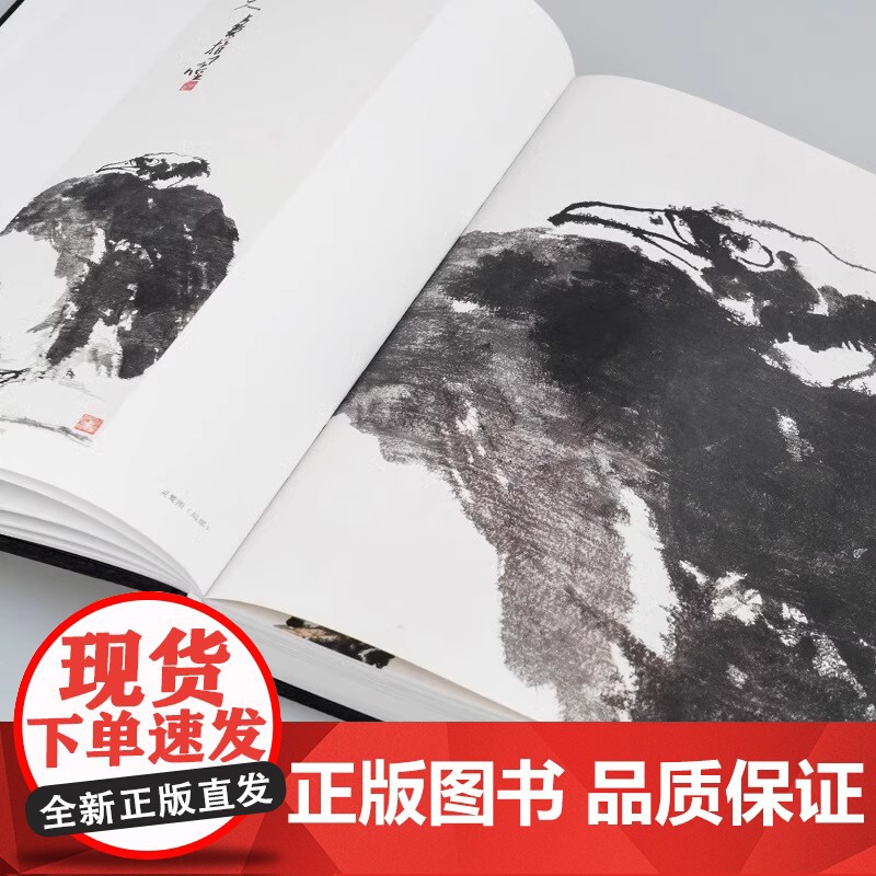 正版]潘天寿书画集(120周年纪念版) 潘天寿绘画书法印谱作品集鉴赏解析 名家国画写意花鸟山水画临摹册页全集研究文献高清大图