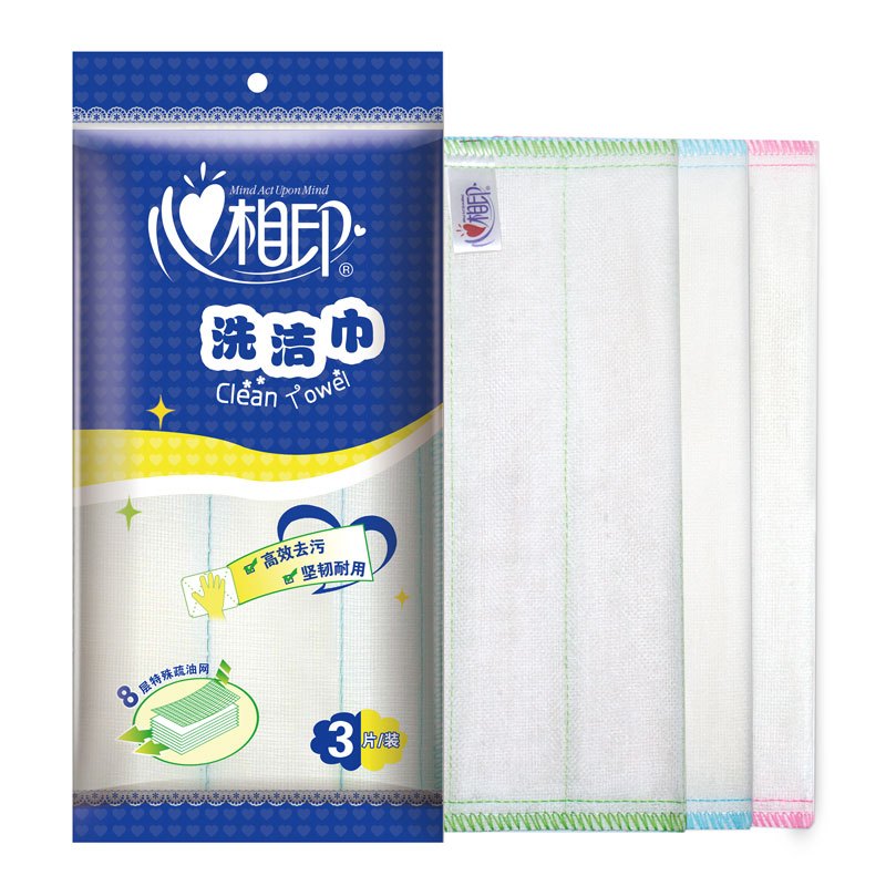 心相印 JXC03 清洁布30cm*30cm 8层加厚*3片装 (单位:包)