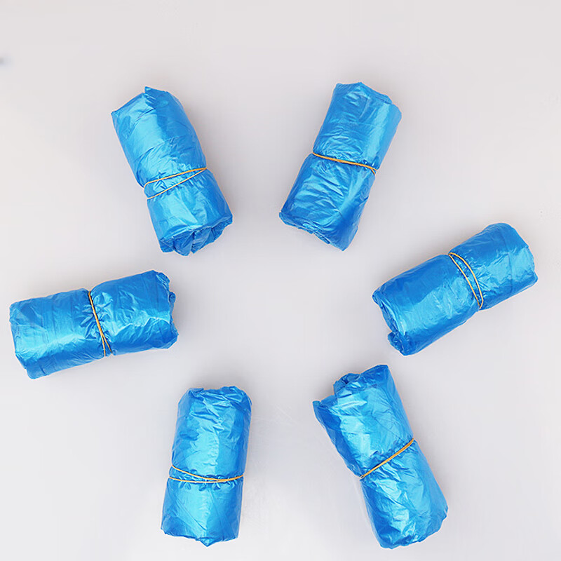 科力邦(Kelibang)一次性鞋套 PE防水防滑耐磨防尘保洁实验室车间清洁鞋套 均码200只 蓝色 KB6002