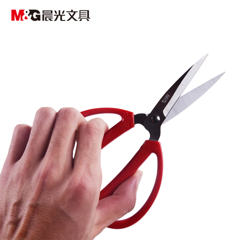 晨光传统使用方便剪刀170mm5个/件 ASS91387 红色
