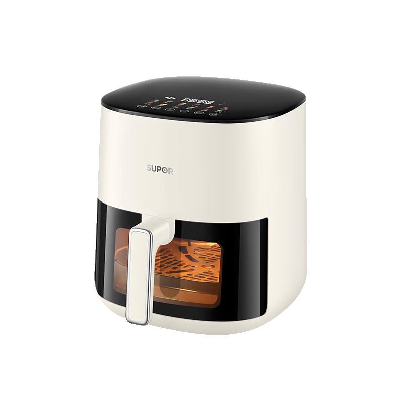 苏泊尔(SUPOR)空气炸锅不用翻面家用全自动可视5.3L大容量多功能 蒸汽嫩 炸烤炸一体免翻面炸锅KD50D812A高清大图