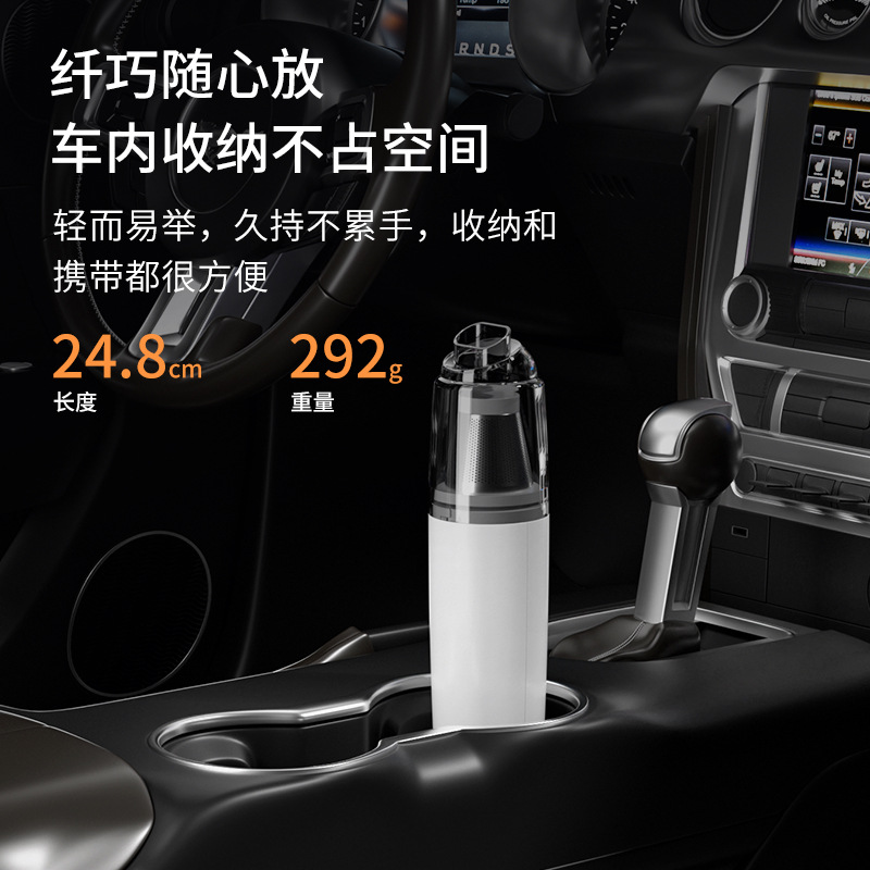车载吸尘器车用无线大吸力家用小型手持吸尘机吸吹充电式迷你高清大图