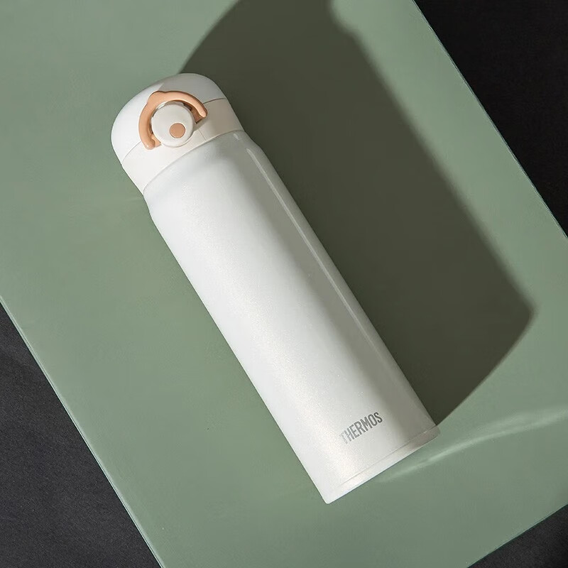 膳魔师(THERMOS)不锈钢保温杯男女学生水杯大容量杯子JNR 奶油白国产 500ml高清大图