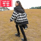 可莉允女童羽绒棉服冬装2022新款中大童派克服棉衣冬款时髦羊羔绒外套潮