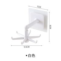 粘钩家用强力粘得牢挂钩粘胶承重粘胶贴墙壁壁挂多功能可旋转挂架 白色2个装
