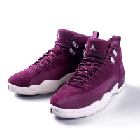 AIR Jordan12 乔12【美国直邮正品】Bordeaux AJ12乔丹波尔多酒红本色灰麂皮金扣篮球鞋
