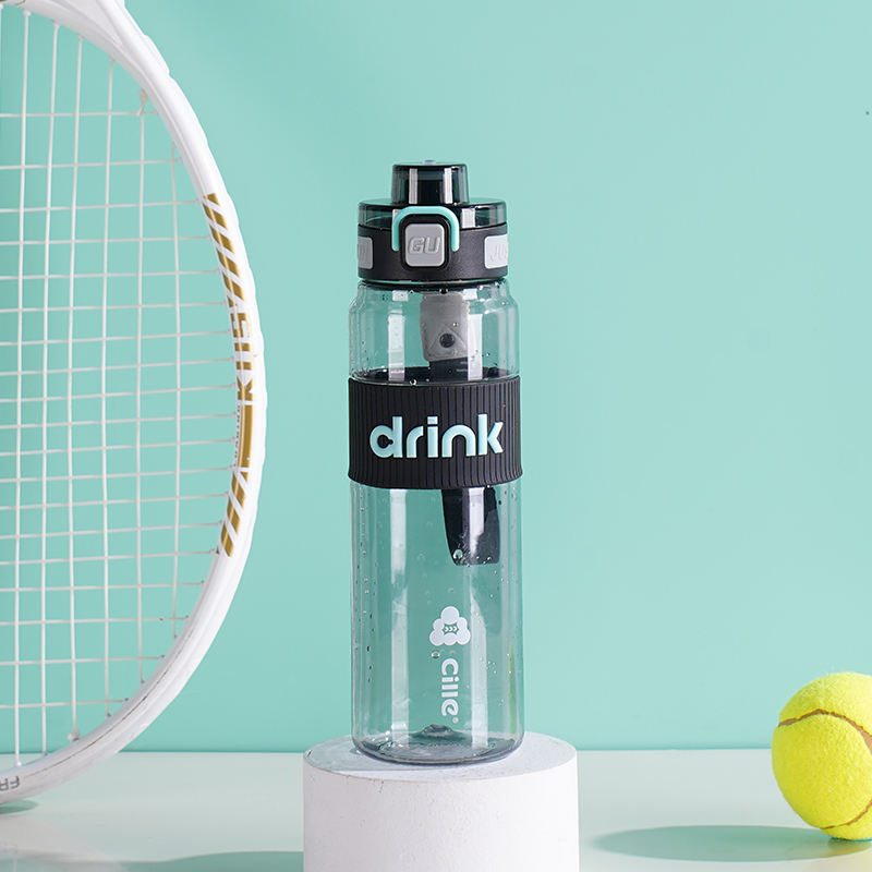 希乐(Cille)Tritan塑料杯男女运动水杯学生上学随手杯大容量吸管杯户外水具户外水壶/水瓶/水杯高清大图