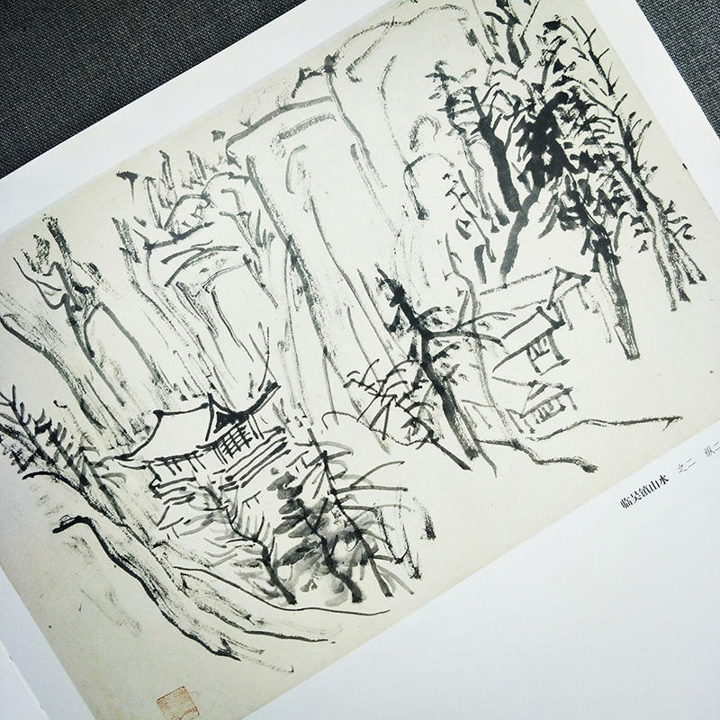 [正版]旗舰黄宾虹临古画稿 名师大家画稿精选 艺术山水画册页集/美术绘画技法教程书籍/中国山水画入门/书画爱好者收藏临高清大图