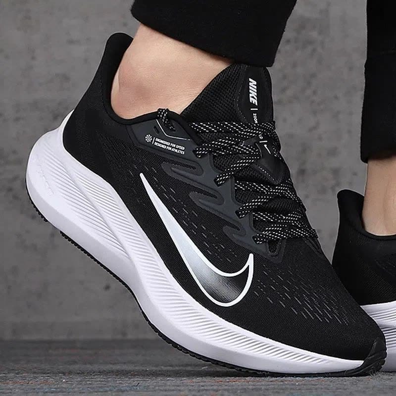 nike耐克男女鞋zoom网面气垫登月7休闲运动跑步鞋cj0291-005