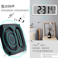 汉时客厅智能LCD大屏充电电子挂钟家用可挂立多功能数字闹钟简约座钟HA78