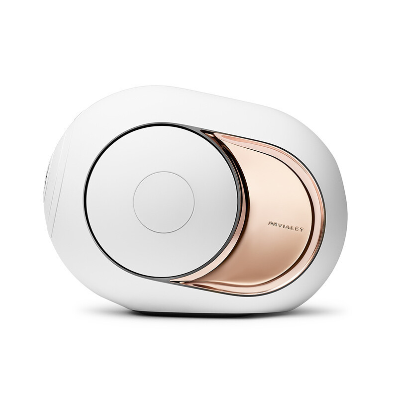 DEVIALET 帝瓦雷Phantom I 蓝牙音箱家用影院电视音箱高保真重低音WiFi音响 108dB 流金白+树台
