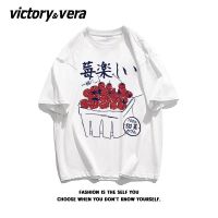 VICTORYVERA甜美草莓夏季短袖t恤女ins超火纯棉半袖体恤衫chic潮