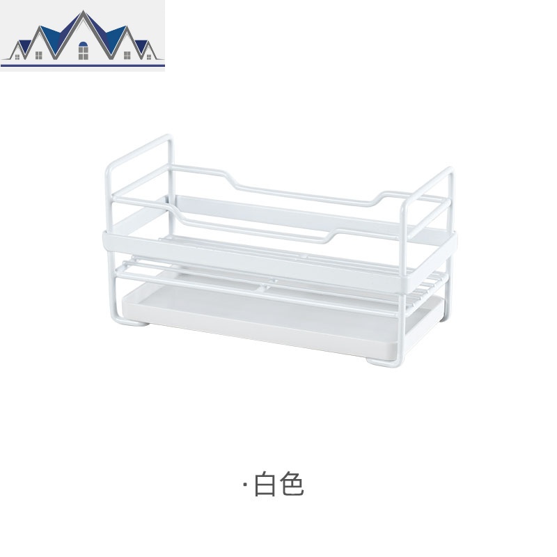 厨房水海绵收纳沥水架刷碗洗碗布置物架水池台面百洁布抹布架子_903 白色