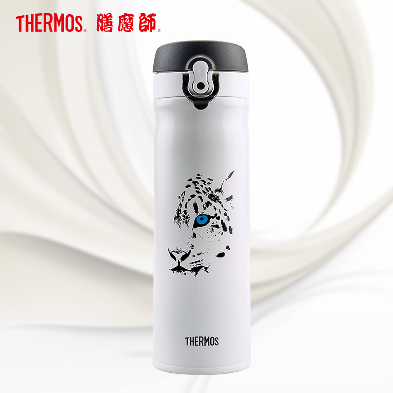 膳魔师高端精品保温杯 雪豹杯 白色 550ML/送礼用/304不锈钢保温杯子/便携保温杯/办公杯/车上用/THERMOS