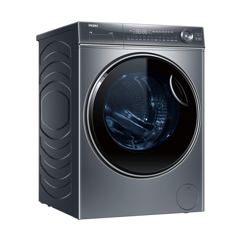 海尔滚筒洗衣机xqg100bd14376lu1精华洗极夜灰
