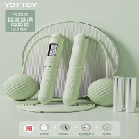 YOTTOY无绳跳绳减肥专用计数健身运动女专业燃脂负重款成人重力钢丝绳子 (负重+两用)