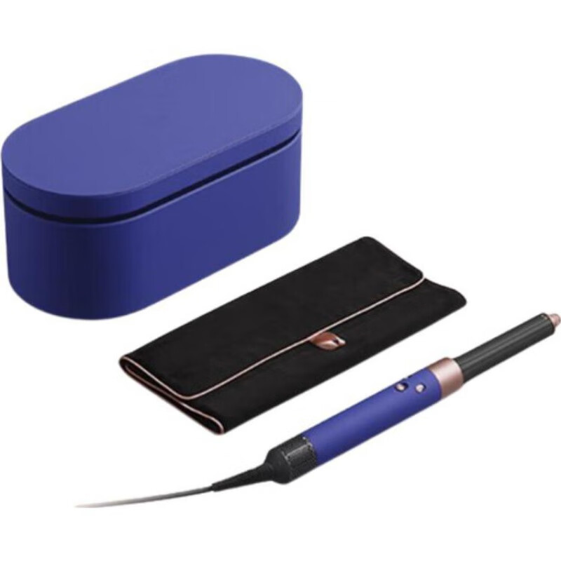 戴森(DYSON)多功能美发棒卷发棒 电卷棒 卷直两用HS05 雾粉星云蓝长发版