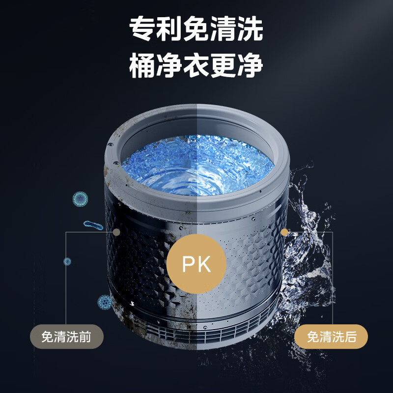 美的(Midea)波轮洗衣机全自动8公斤立方内桶水电双宽 品质电机智能预约宿舍租房一级能效以旧换新 MB8V56T高清大图