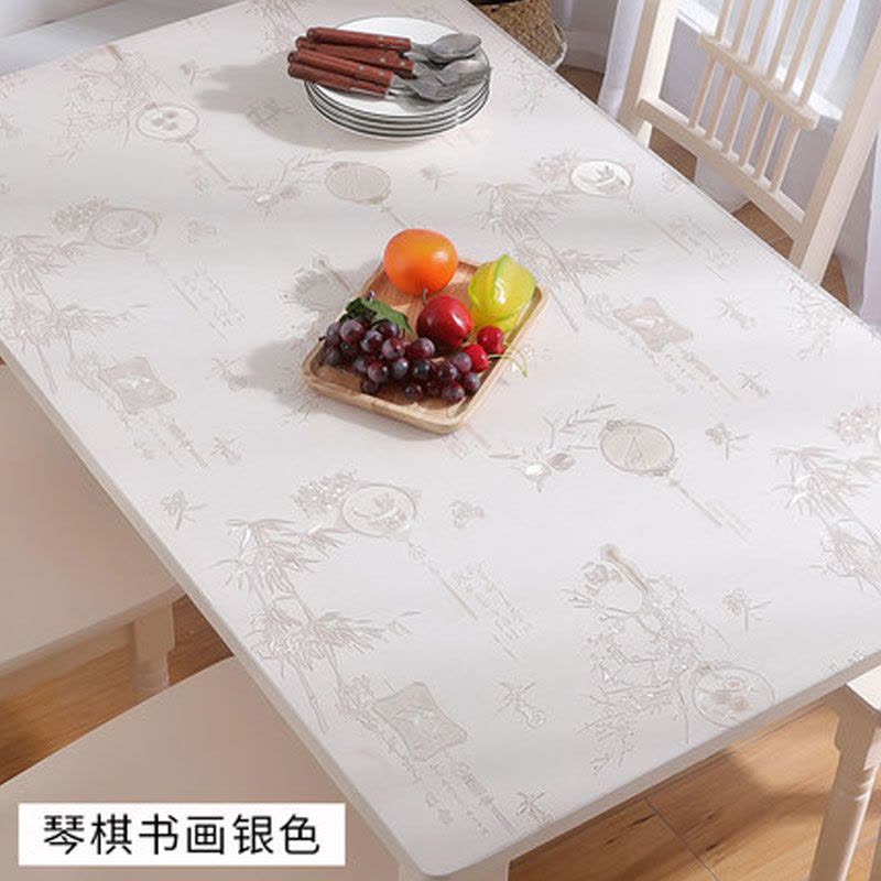 餐桌茶几垫桌布免洗厚软塑料玻璃家用透明水晶板创意简约家居家用桌布小清新图片