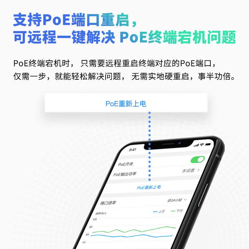 TP-LINK 10口千兆8口PoE交换机 网络分线器分流器交换器 云管理 端口汇聚 NAS适用TL-SG2210LP图片