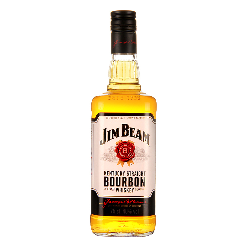 洋酒 美国进口 占边(Jim Beam) 波本威士忌 占边波本威士忌750ml