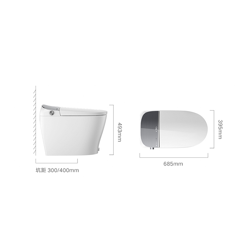 云米智能马桶家用全自动增压超漩虹吸一体式智能坐便器Nano2 400mm坑距即热式自动冲水虹吸烘干电动坐便器