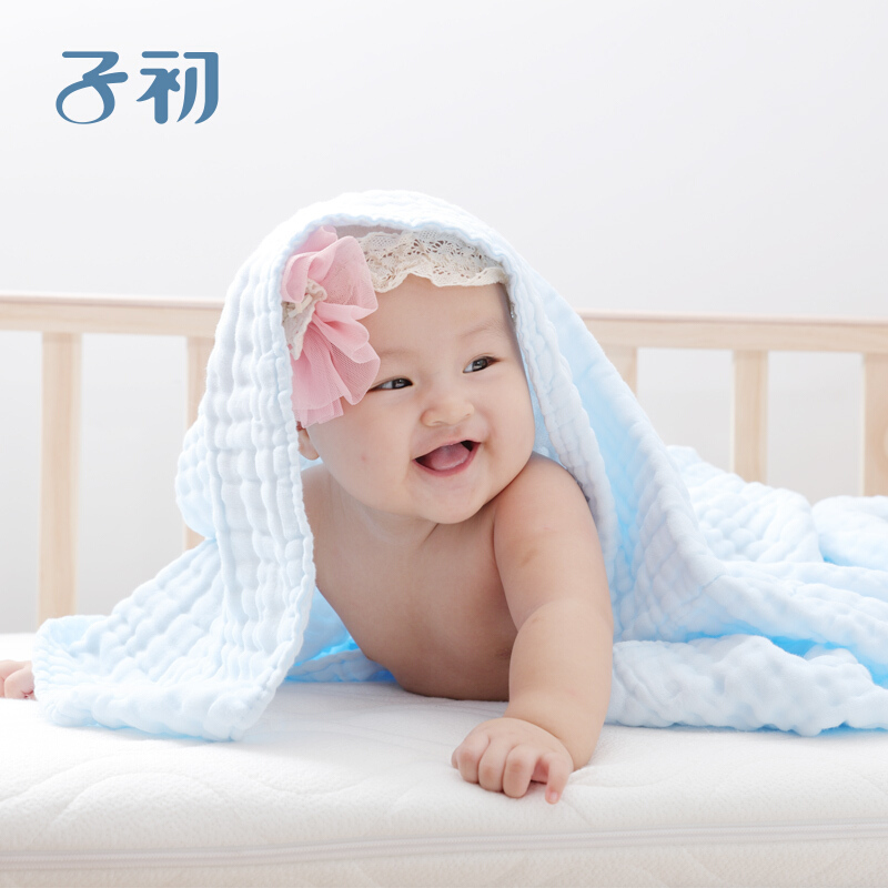 儿浴巾儿童泡泡棉纱布婴儿浴巾吸水棉洗澡巾冬儿童