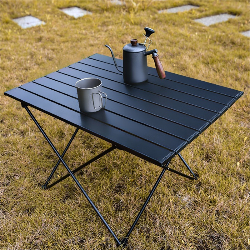 魅扣户外折叠桌铝合金便携式蛋卷桌露营烧烤野餐桌子钓鱼野炊装备