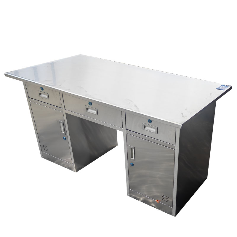 亿铁(YI TIE)不锈钢办公桌140*70*75cm/张高清大图