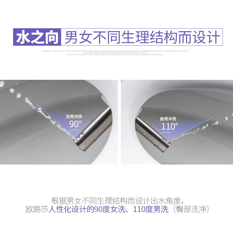欧路莎智能马桶一体机即热式隐藏水箱全自动冲水烘干坐便器SPA-six