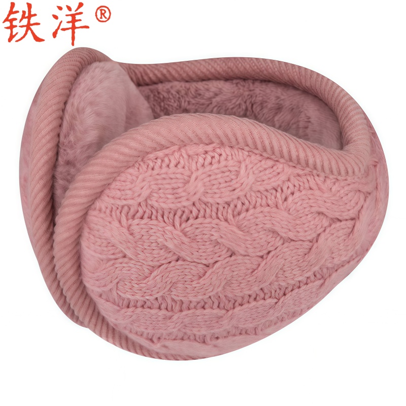 铁洋 保暖耳套 耳罩 耳暖 针织绞8字可折叠 副高清大图