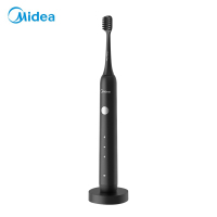 美的(Midea)电动牙刷MR1系列MC-AJ0103极地黑 成人高频声波震动牙刷 清洁亮白按摩3模式(自带刷头*2)