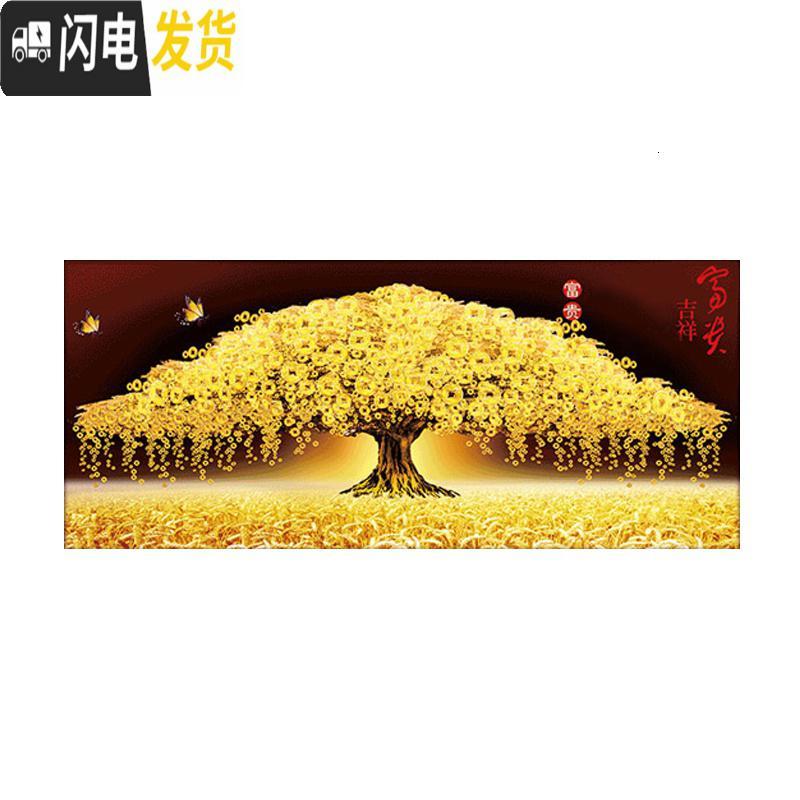 三维工匠2019钻石画满钻新款客厅点贴钻十字绣5d砖石秀发 [满钻版]5D魔方圆钻200x80厘米[满钻全贴更漂亮]送全