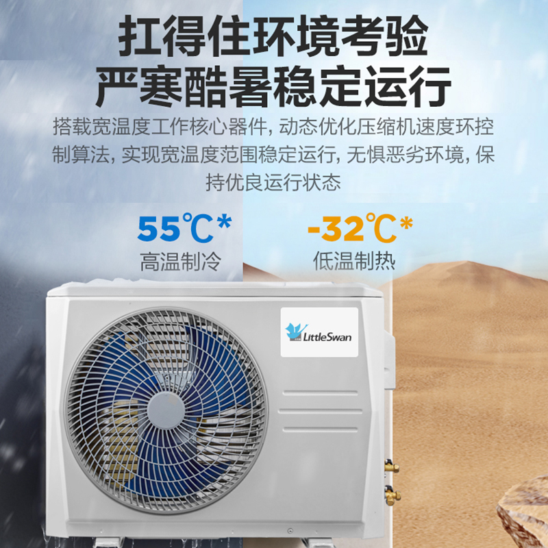 小天鹅littleswan柜机变频冷暖3匹新三级能效立式空调kfr72lw30bdn83a