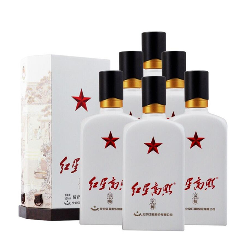 红星二锅头52度红星高照宗师1949礼盒装清香型500ml单瓶装