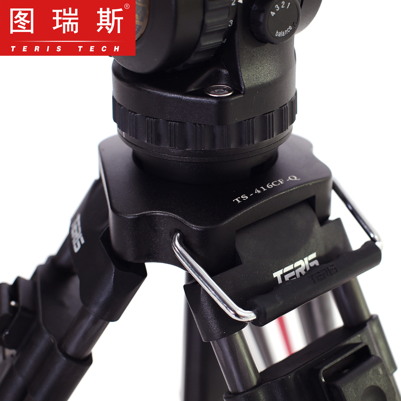 图瑞斯TS-N6T PLUS 碳纤维三脚架套装 液压阻尼动态平衡云台 N6L便携抖音直播相机支架