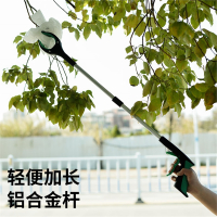 垃圾夹拾物器米魁卫生钳环卫工人专用工具加长柄取物捡垃圾的夹子_直杆高档蓝色铝合金83cm