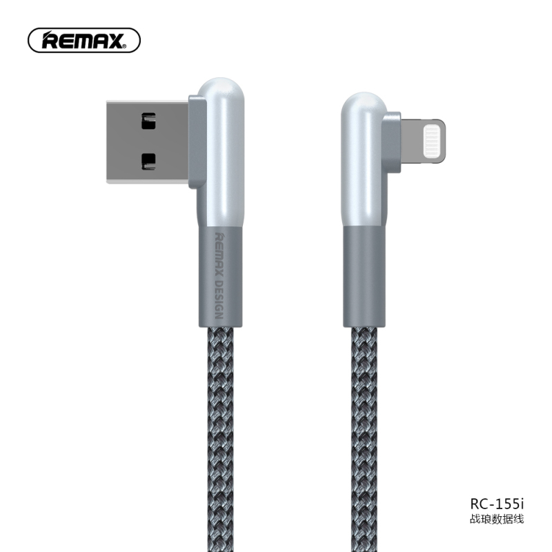 REMAX 战琅Apple 苹果数据线 弯头游戏充电线iPhone xs 8P手机通用 白色