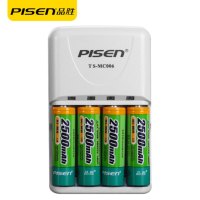 品胜(PISEN) 充电电池标准充电器套装2500mah毫安镍氢电池4节5号AA电池相机鼠标遥控器闪光灯玩具收音机等适用
