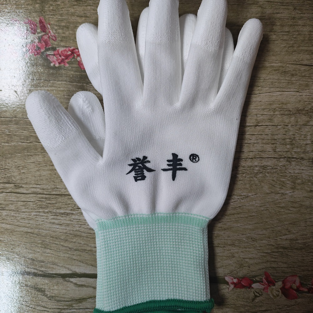 誉丰YL-5043掌浸PU涂层防静电手套高清大图