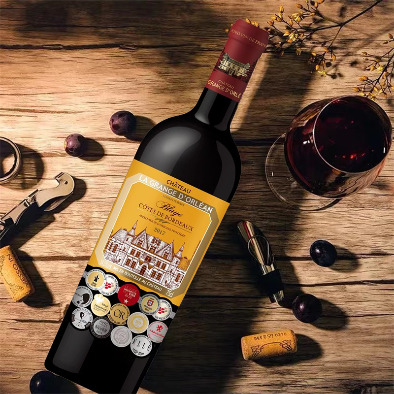 霍邑世家格朗城堡干红葡萄酒红酒750毫升单瓶装